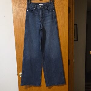 Good American Dark Blue Flare Jeans